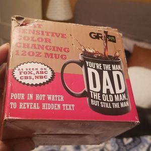 YOUR THE MAN DAD, THE OLD MAN, BUT STILL THE MAN 12oz. Heat Activated Mug  New!